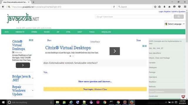 does Externalizable extends Serializable interface?
- javapedia.net смотреть онлайн