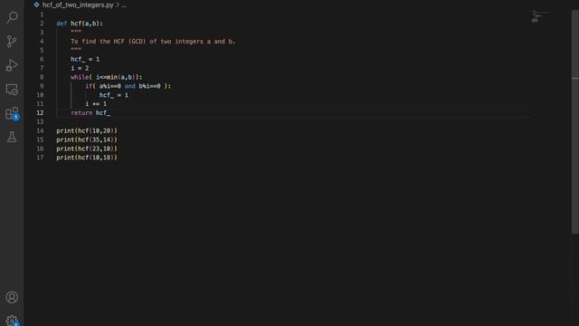 Python program to find the HCF (GCD) of two integers in Hindi | CBSE Class 11 & 12 Computer Science смотреть онлайн