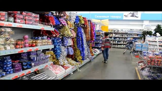 Новогодняя реклама мишуры//гирлянд смотреть онлайн