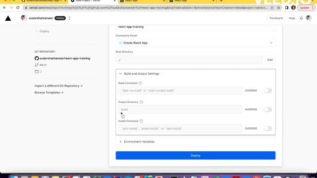 How to host & deploy react frontend app on the production server | Deploy react app to Vercel смотреть онлайн