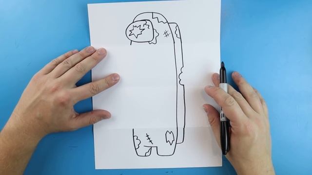 How to Draw an AMONG US ZOMBIE SURPRISE FOLD смотреть онлайн