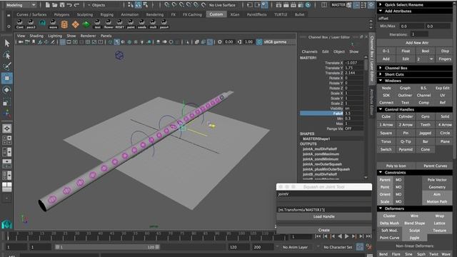 Location-based squash system using matrix nodes in Autodesk Maya смотреть онлайн
