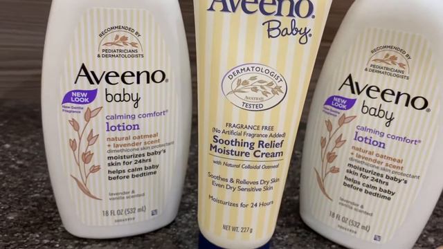 Aveeno Baby Calming Comfort Lotion,Lavender and Vanilla & Soothing Relief Moisture Cream Review смотреть онлайн