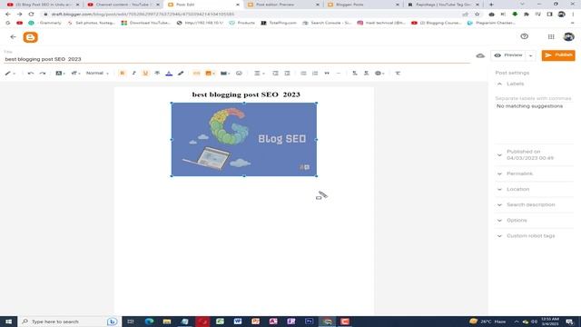 Blog Post SEO in Urdu and Hindi | Blog Post SEO SEO Post SEO Blog | Writing Blogger SEO Setting смотреть онлайн