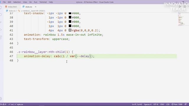 ?CSS3 Rainbow Animation Effect | Using HTML & CSS | CSS3 Advanced Tutorial 2020 смотреть онлайн
