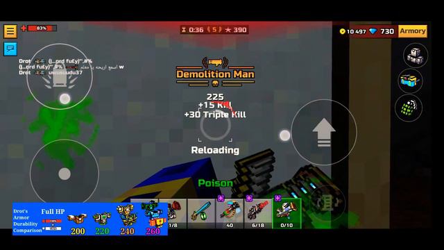 Weapons for Eliminate Enemies Through the Wall Challenge - Pixel Gun 3D смотреть онлайн