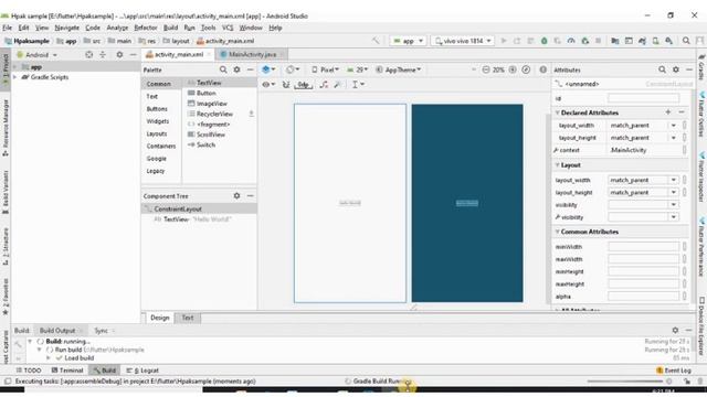 6. Hello World app | first android app | first android mobile app with android studio and java смотреть онлайн