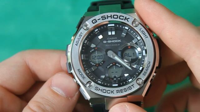 CASIO G-SHOCK GST-W110-1A пластиковый ремешок | Обзор (на русском) | Купить со скидкой
