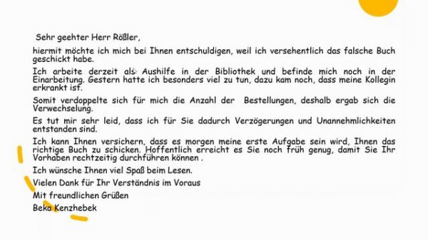 Goethe Zertifikat B2 /Schreiben Teil2/ Brief