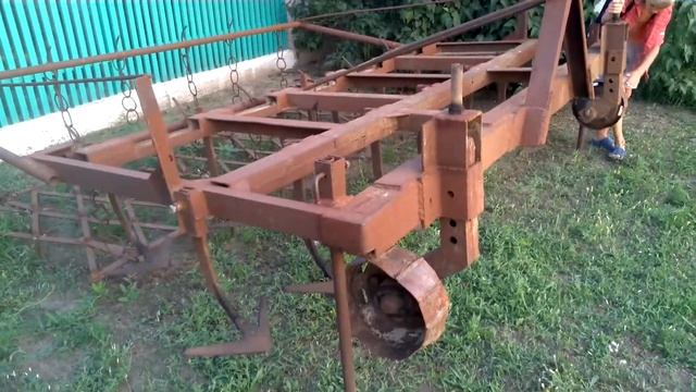 Культиватор - прицеп на трактор . Лазурное . Мастерская Сеньора Арсения смотреть онлайн