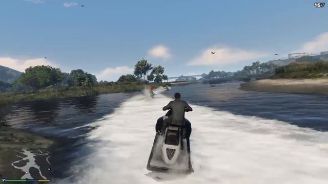 gta v free roam part#9-(jet ski race) смотреть онлайн