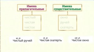 Урок  русского языка 3 класс "Род имён прилагательных"
