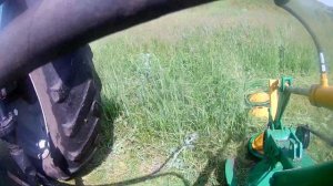 Сенокос 2020. Трактор МТЗ-80 с роторной косилкой КРР-1.85