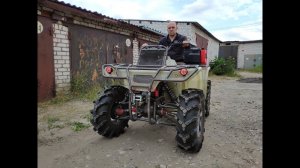 Самодельный квадроцикл с АКПП. Последние доработки перед покраской.