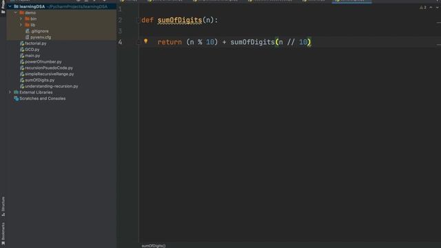 The Sum Of Digits Solution Using Recursion смотреть онлайн