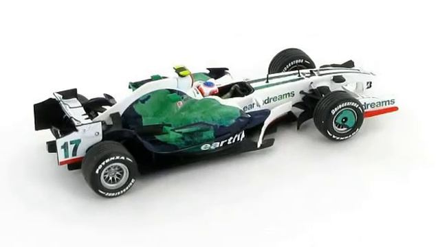 Honda F1 RA108 Rubens Barrichello 1:43 Scale Model Car смотреть онлайн