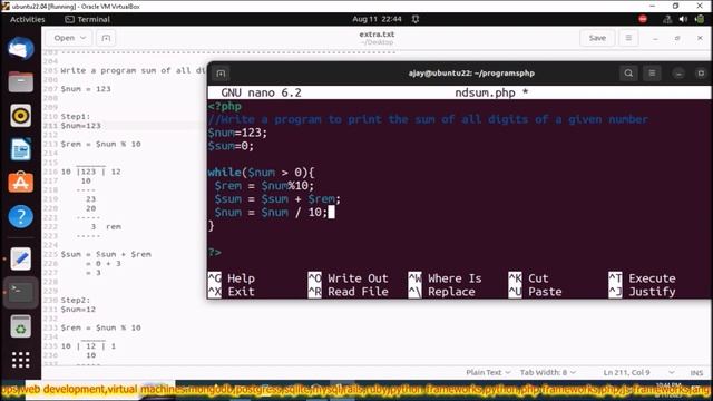 PHP Programs Sum Of All Digits Of A Number Part-16 | By Steps смотреть онлайн