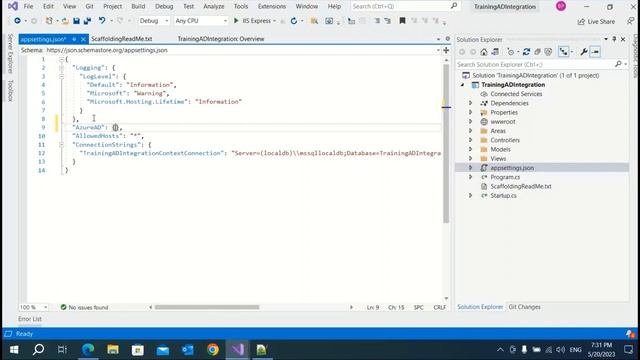 How to add Azure Active directory Authentication in an existing ASP.Net core web application (MVC). смотреть онлайн