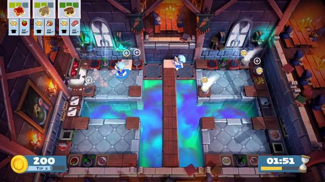Overcooked! 2 | Campaign | Level 5-5 | 3 Stars: 421 | Solo/1 Player | PS4 смотреть онлайн