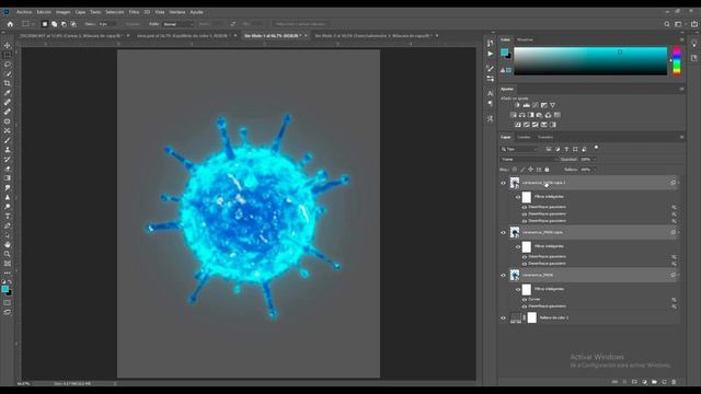 Cuidado con el Virus - FOTOMONTAJE PASO A PASO en PHOTOSHOP смотреть онлайн