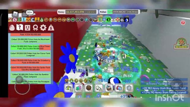 Bee swarm Simulator Beesmas 2021/2022 Последний Мифик квест Чёрного медведя +44 слот Мифик Яйцо смотреть онлайн