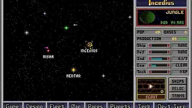 DOS Game: Master of Orion смотреть онлайн
