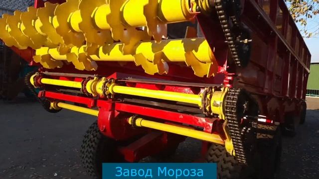 Навозорозбрасыватель ПРТ-7 (гноєрозкидач) Розкидач органічних добрив ПРТ-7 смотреть онлайн