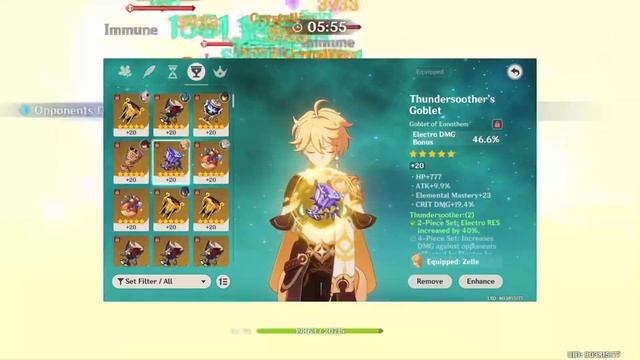Preparing for Electro Traveler - Repetitively Grinding artifacts all day everyday | Genshin Impact смотреть онлайн