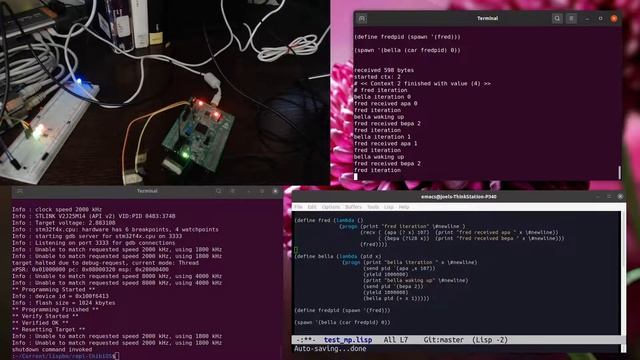 Concurrency, pattern matching and message passing in LispBM on stm32 смотреть онлайн