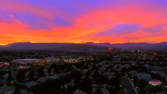 4K. Beautiful sunset in Las Vegas NV. Cinematic footage. Color correction FCPX смотреть онлайн