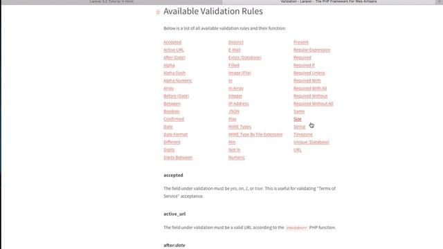 Laravel 5 Tutorial for Beginners in Hindi ( Form Validation - the old way ) | Part-31 смотреть онлайн