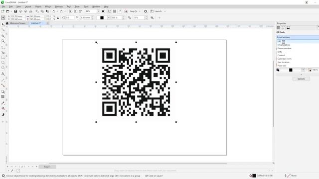 Creating QR codes with CorelDRAW || QR Code Kese Banaye Corel Draw Pe смотреть онлайн