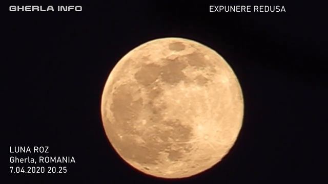 Luna roz / Pink Moon - Gherla (Cluj, Romania) 7 04 2020 смотреть онлайн