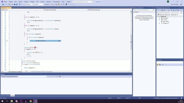 Ascii игра на C# смотреть онлайн