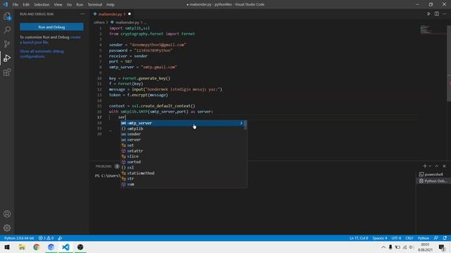 Python ile Şifreli Mesaj yollamak смотреть онлайн