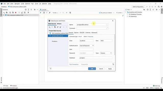 Connect PostgreSQL using Datagrip via SSH Tunneling смотреть онлайн