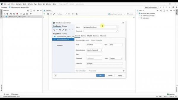 Connect PostgreSQL using Datagrip via SSH Tunneling