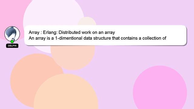 Array : Erlang: Distributed work on an array смотреть онлайн