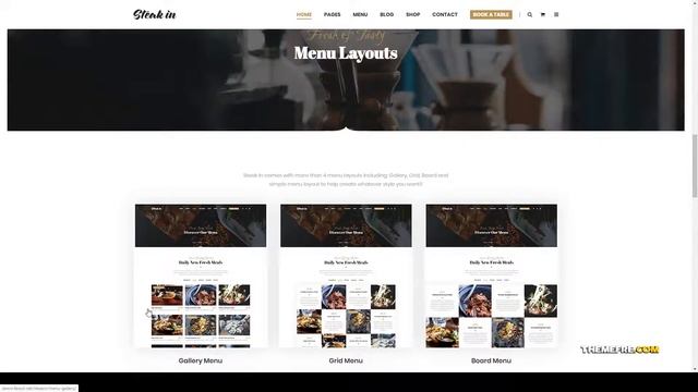 Steak In - Restaurant and Cafe WordPress Theme pizza cafe Amamiya смотреть онлайн