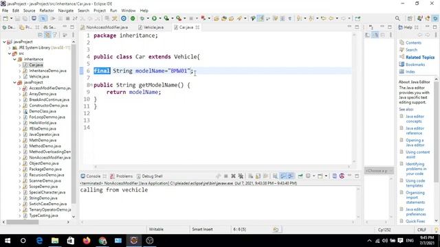 Java tutorial in Bangla 32 | Non Access Modifier | Final & Abstract смотреть онлайн