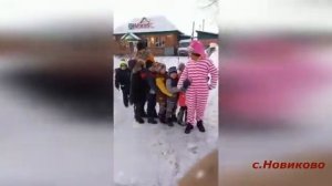 Развлекательно-игровая программа «День рождения Снеговика» с.Новиково