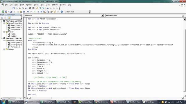 VBA to add data to SharePoint. ADO and SQL. SharePoint Automation using VBA - 3 смотреть онлайн