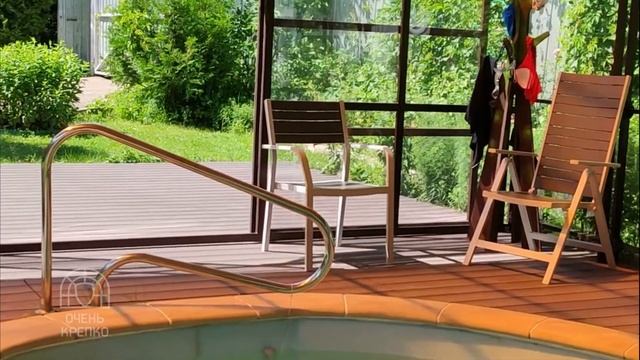 Павильон для бассейна с 7 раздвижными дверьми. смотреть онлайн