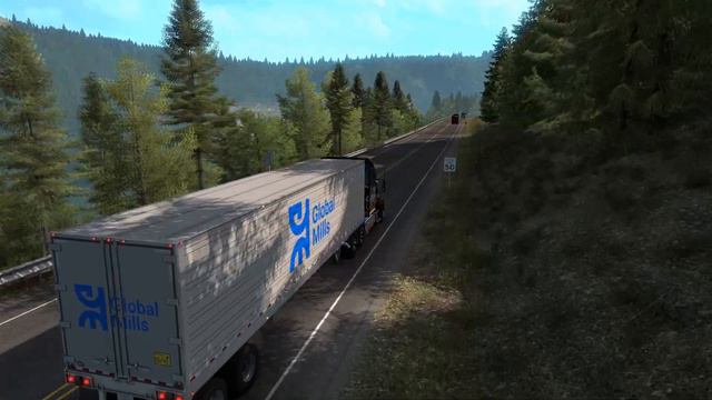 American Truck Simulator. Вулкан Рейнир. смотреть онлайн