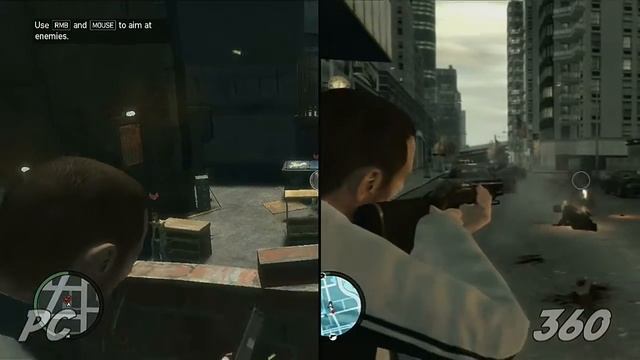 GTA IV Head2Head PC vs XBOX 360 смотреть онлайн