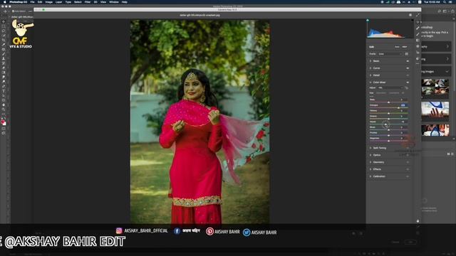 Photoshop Color Grading Tutorial - Black Camera Raw Presets Free Create Own | Akshay Bahir Edit смотреть онлайн