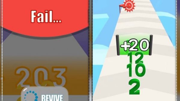 ?Number stack vs join numbers - Level Up Number run 3d 2048 Gameplay Mobile New Update Level #1