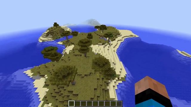 Сид на ОСТРОВ с ДЕРЕВНЕЙ в Майнкрафте. Ключ генерации на деревню Minecraft смотреть онлайн