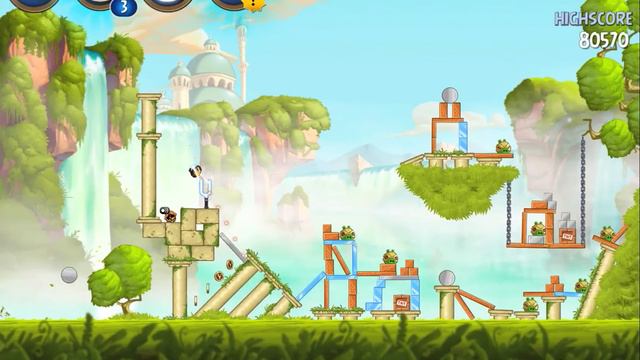 Angry Birds Star Wars 2 Level B1-18 Galactic Giveaway Coin Walkthrough смотреть онлайн
