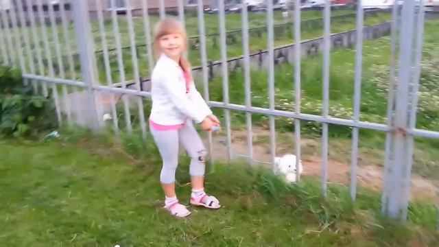 Гуляем с моей игрушечной собакой во дворе #323 смотреть онлайн